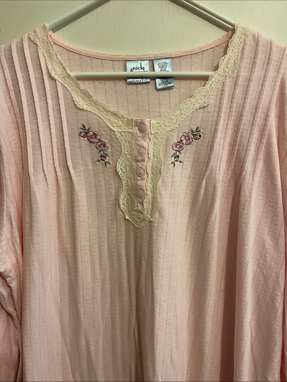 Pink Ribbed Nightgown - Picture 2 of 8